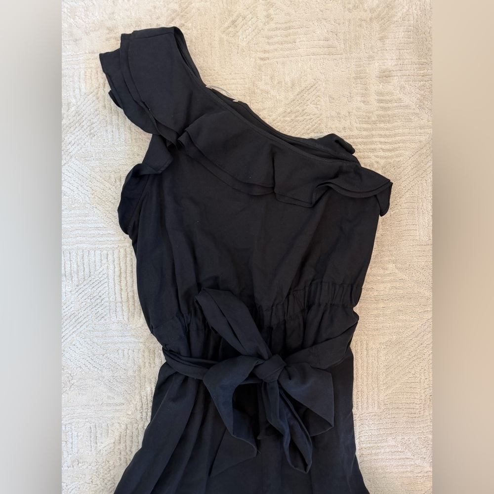Ulla Johnson Jumpsuit Size 8 Black Demi One Shoulder - Picture 4 of 8